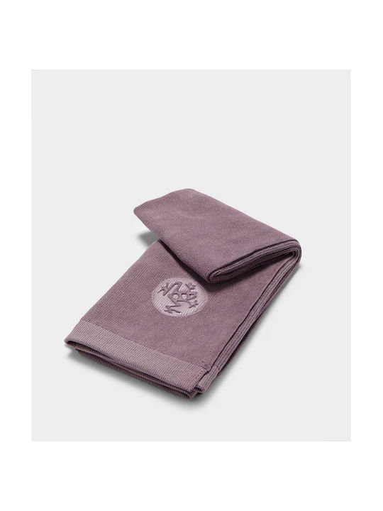 Manduka Prosop De Mână Dublu Tricotat Microfibră Equa Hot Hand Yoga Towel Soc Elderberry Dimensiuni 41cm X 67cm Greutate 200g