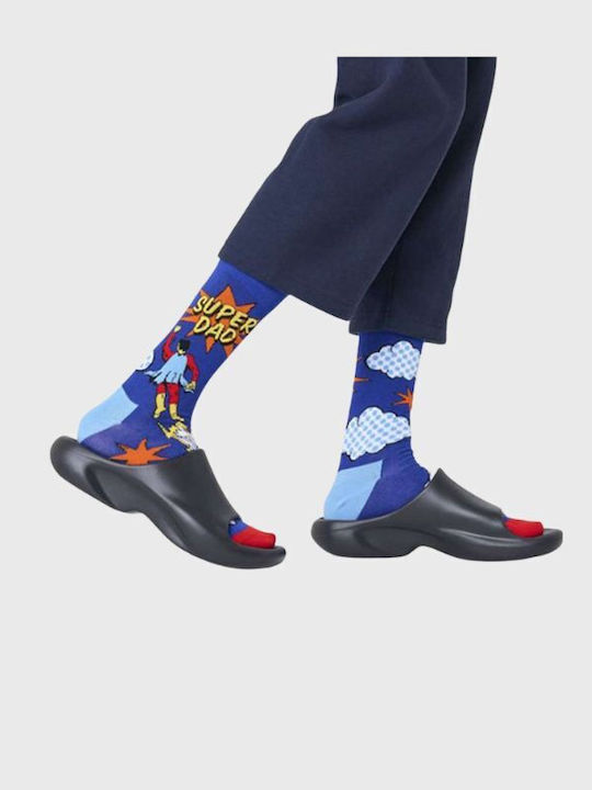 Happy Socks Super Ανδρικές Κάλτσες με Σχέδια Multicolor