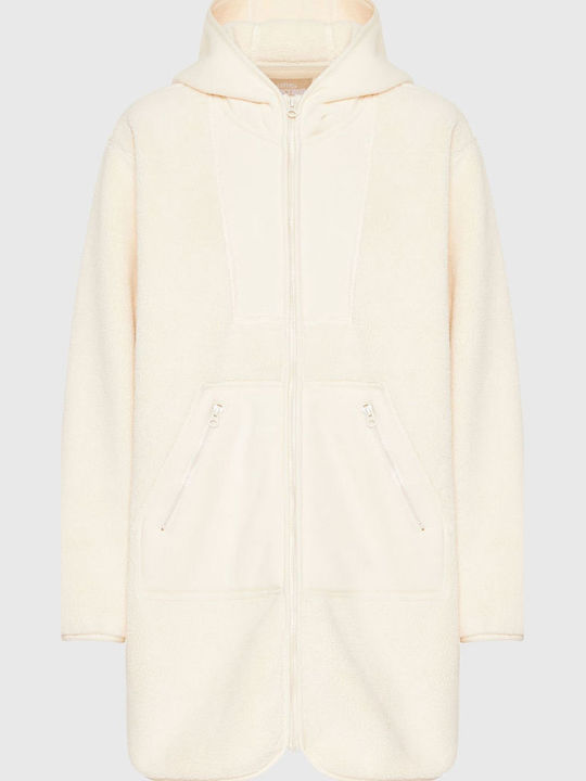 Κοντό Γυναικείο Μπουφάν για Χειμώνα Off White