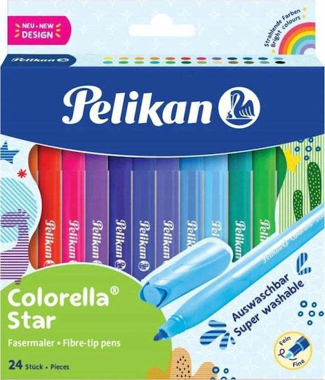 Pelikan Сини Маркери за рисуване 0.8мм Комплект 30бр