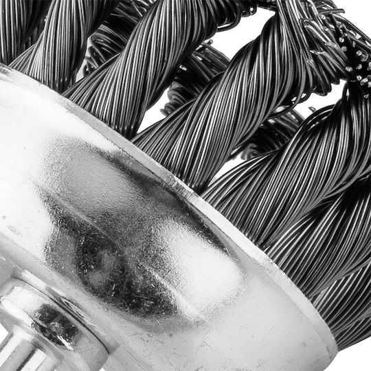Graphite Drill Wire Brush Braided 75mm 57t414
