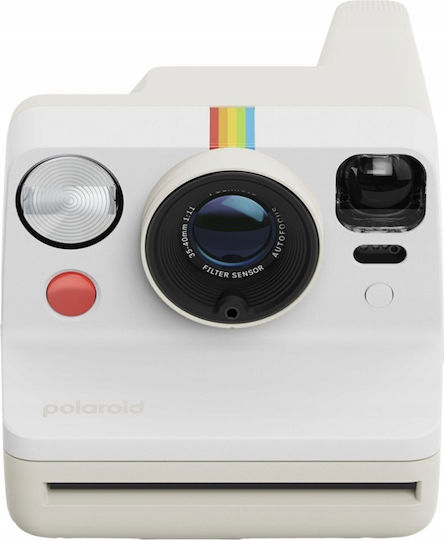 Polaroid Now Gen 3 Instant Camera + 8 Films Pebble White