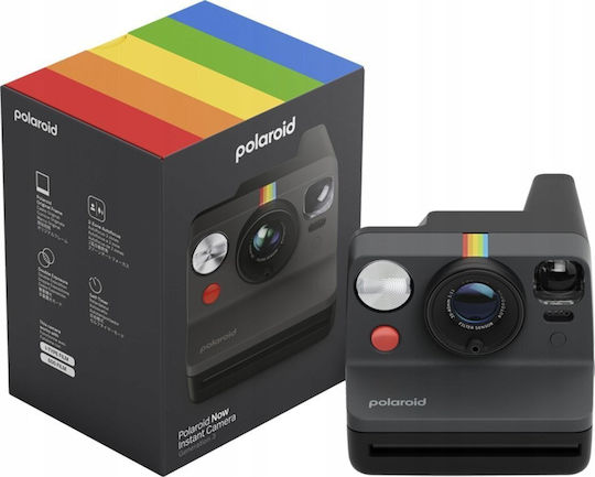 Polaroid Now Gen 3 Instant Фотоапарат + 8 Филма Черен