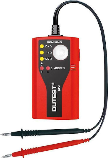 Benning Spannungsprüfer 050156 AC/DC Kategorie III mit Messbereich 6 - 400V