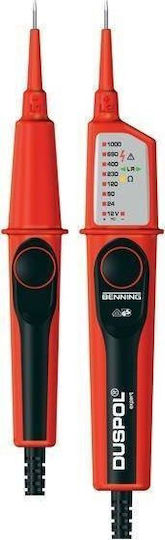 Benning Детектор На Напрежение Duspol Expert AC/DC CAT IV С Обхват На Измерване 12 - 1000V