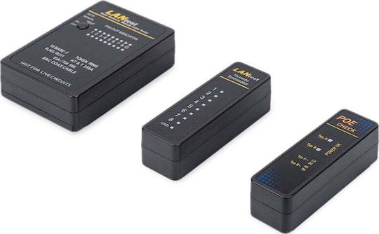 Equip 129968 Tester Καλωδίων Δικτύου RJ45 / RJ11 / RJ12 / BNC