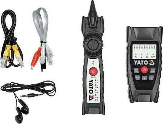 Yato YT-73137 Tester Καλωδίων Δικτύου RJ45 Ψηφιακό