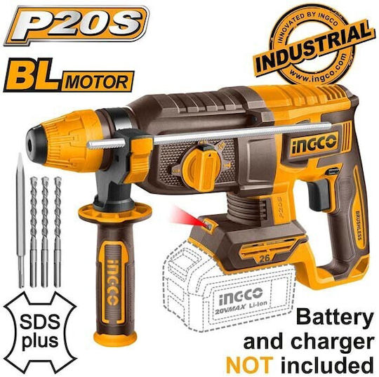 Ingco Impact Demolition Hammer Battery 20V Solo CRHLI20268