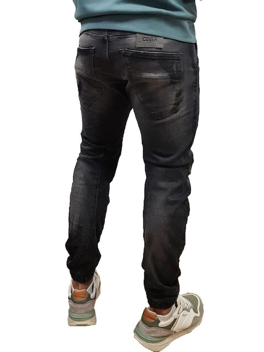 Ibiza Men's Jeans Pants with Loose Fit Black