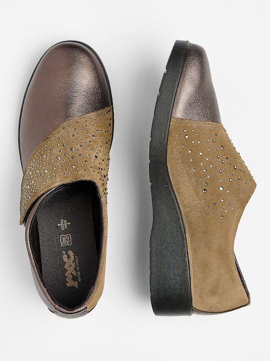 Slip-On-uri Pentru Femei De Piele Maro