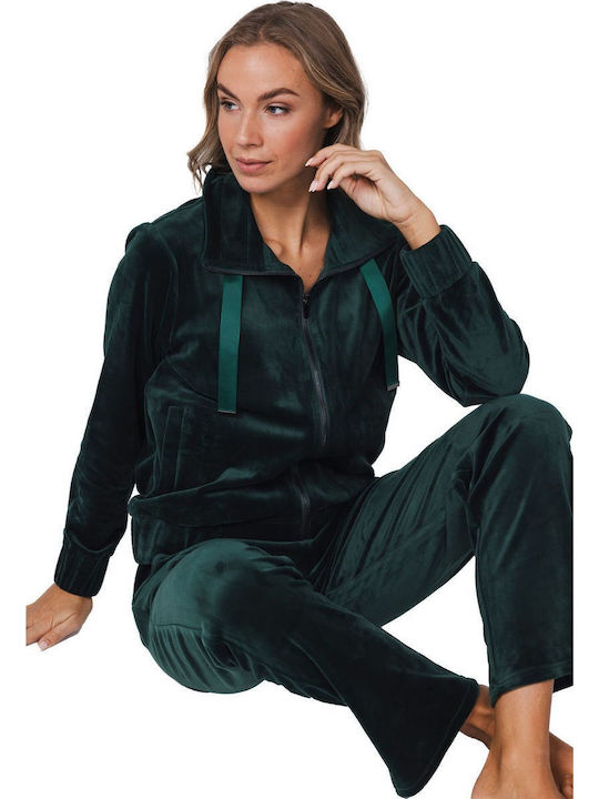 Pastunette Winter Women's Pyjama Set Green