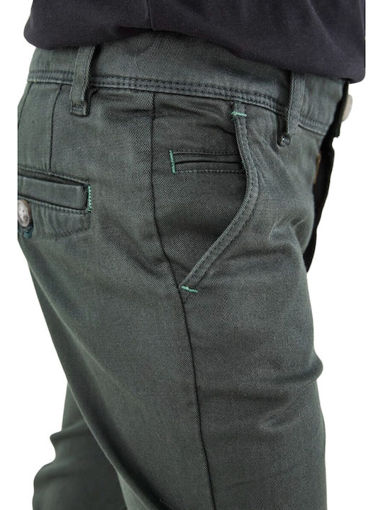 Kinder Hose Chino Stoff Grün