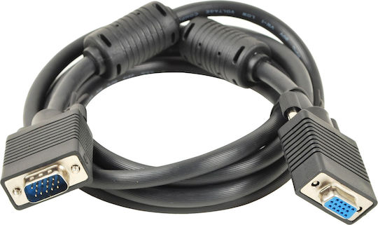 PremiumCord Cable VGA male - VGA female Μαύρο 5m (KPVC05)