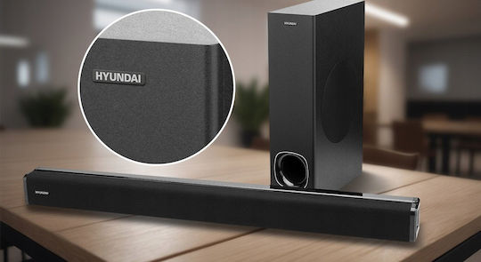 Hyundai Soundbar 2.1 Bluetooth και HDMI 50W με Τηλεχειριστήριο Μαύρο SB940B