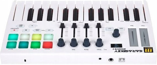 Miditech Midi клавиатура Garagekey Groove II с 25 Клавиши Бял