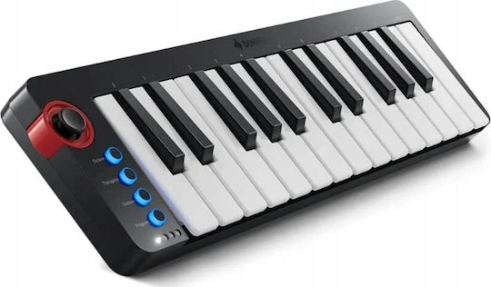 Donner Midi-Tastatur mit 25 Tasten Schwarz