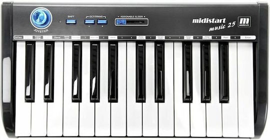 Miditech Midi Keyboard Midistart Music-25 με 25 Πλήκτρα Μαύρο