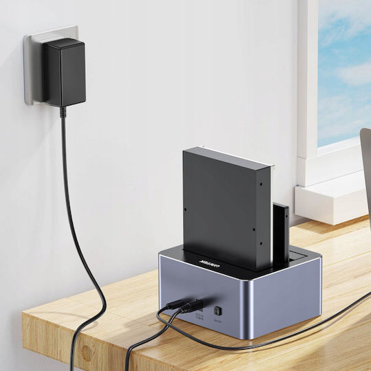Unitek Dockingstation für 2 Festplatten SATA 3.5" mit USB-C Verbindung