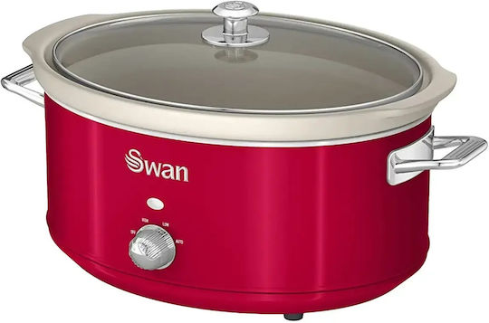 Swan Retro Electrică Cazan 320W cu Capacitate 6.5lt Roșie