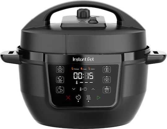 Instant Pot Πολυμάγειρας 800W με Χωρητικότητα 3.8lt Μαύρος
