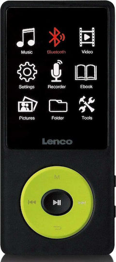 Lenco MP3 Player (8GB) με Οθόνη TFT / LCD 2.4" Πράσινο XEMIO-860GR