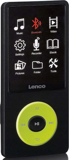 Lenco MP3 Player (8GB) με Οθόνη TFT / LCD 2.4" Πράσινο XEMIO-860GR