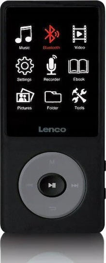 Lenco MP3 Player (4GB) with LCD Screen 1.8" Black XEMIO-860BK