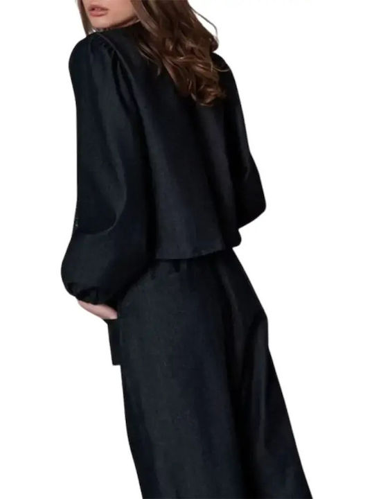 Women's Fabric Trousers Black