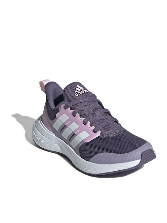 Fortarun 2.0 Cloudfoam Lace Kids Sports Shoes Running with Laces Purple
