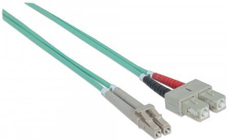 IC Intracom Optisches Faserkabel LC-SC 5m Türkis