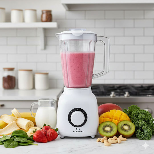 Elekom Blender with Plastic Jug 1.5 lt 600W Gray