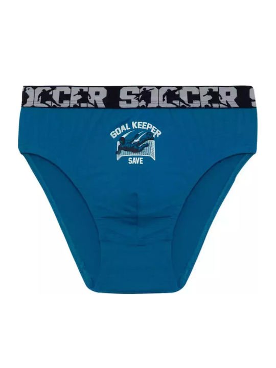 Minerva Goal Keeper Παιδικό Σετ με Βρακάκια Turquoise-Marine-Petrol 3τμχ