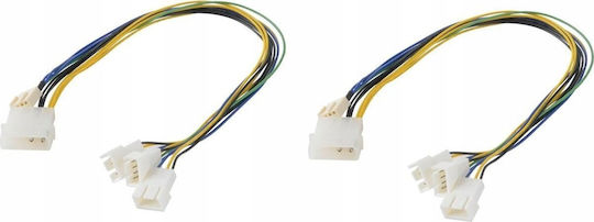 Akasa 4-Pin pwm - 4-Pin pwm Cable 0.3m Black (AK-CB002)