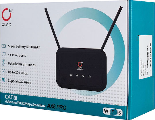 Olax AX8 Pro Ασύρματο 4G Router