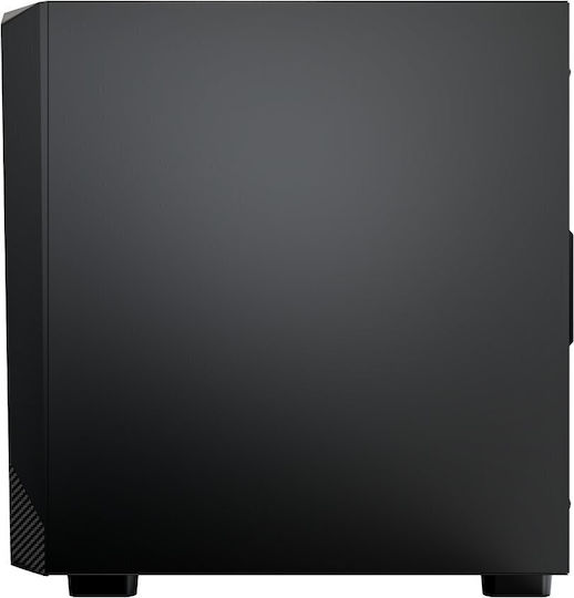 Montech X5 Геймърско Midi Tower Компютърна Кутия с Страничен Прозорец Черен