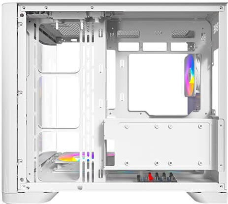 Antec C5 Curve Gaming Midi Tower Κουτί Υπολογιστή με Πλαϊνό Παράθυρο και ARGB Φωτισμό Λευκό