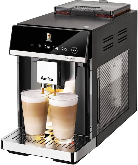 Amica Automatic Espresso Machine 1450W Pressure 15bar for Cappuccino with Grinder Black 2101729