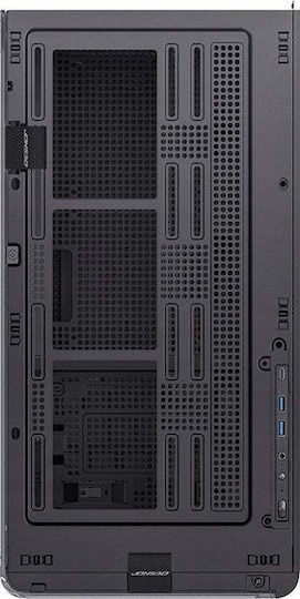 Jonsbo D300 Gaming Midi Tower Computer Case with Side Window Black