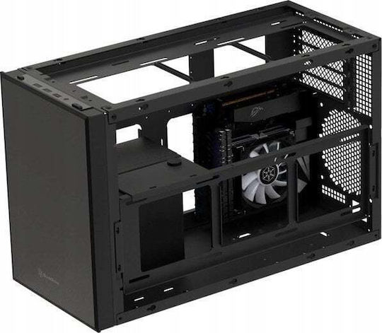 Silverstone SST-SG17B Mini Tower Κουτί Υπολογιστή Μαύρο