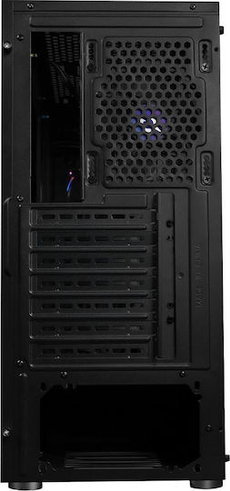 Aqirys Antares Gaming Midi Tower Κουτί Υπολογιστή με Πλαϊνό Παράθυρο και ARGB Φωτισμό Μαύρο