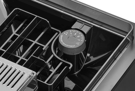 Amica Automatic Espresso Machine 1450W Pressure 15bar for Cappuccino with Grinder Black 2101729