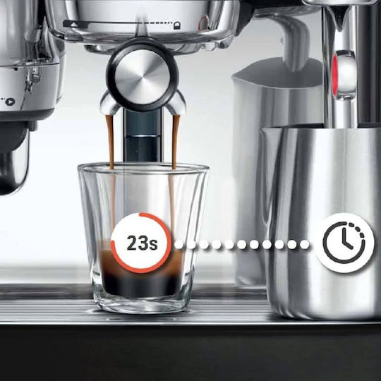 Sage The Oracle Jet Premium Αυτόματη Μηχανή Espresso 1600W Πίεσης 15bar για Cappuccino με Μύλο Άλεσης Πράσινη