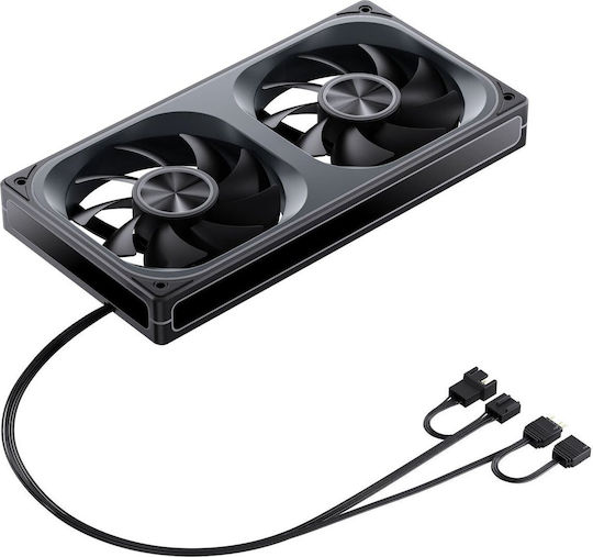 Jonsbo ZA-240B Case Fan 120mm (2400rpm / 62.4cfm) with ARGB Lighting and 3-Pin / 4-Pin PWM Connection