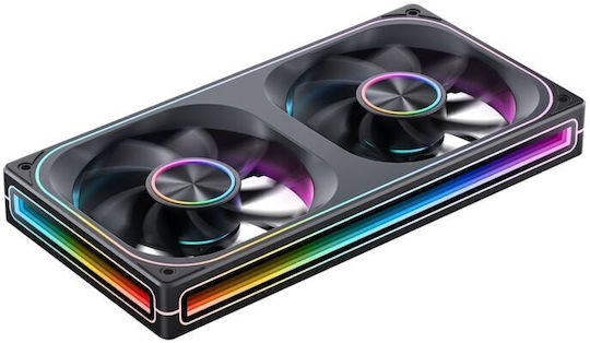 Jonsbo ZA-240BR Reverse Blade Case Fan 120mm (2400rpm) with ARGB Lighting and 3-Pin / 4-Pin PWM Connection