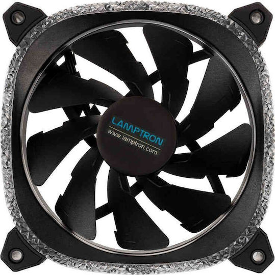Lamptron Diamond+ Case Fan 120mm (1500rpm) με ARGB Φωτισμό και Σύνδεση 4-Pin PWM 3τμχ