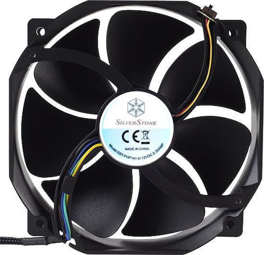 Silverstone FHP141 Case Fan 140mm (2000rpm / 171cfm) Χωρίς Led Φωτισμό και Σύνδεση 4-Pin PWM