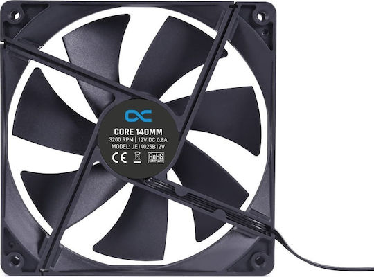 Alphacool Core Gehäuselüfter 140mm Ohne LEDs Beleuchtung und Verbindung 4-Pin PWM