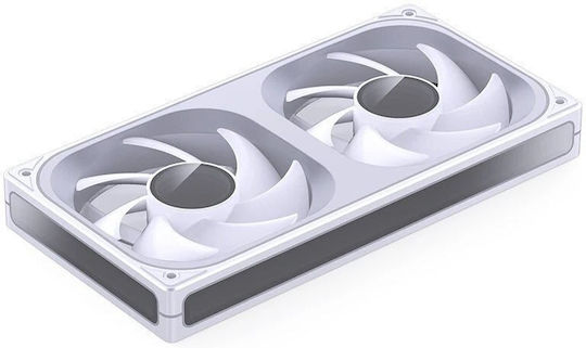 Jonsbo ZB-240W Case Fan 120mm 2400rpm with ARGB Lighting and 3-Pin / 4-Pin PWM Connection White