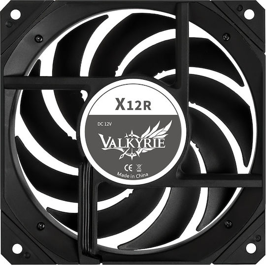 Valkyrie X12 Reverse Reverse Blade Case Fan 120mm (2150rpm / 80cfm) με ARGB Φωτισμό και Σύνδεση 4-Pin PWM