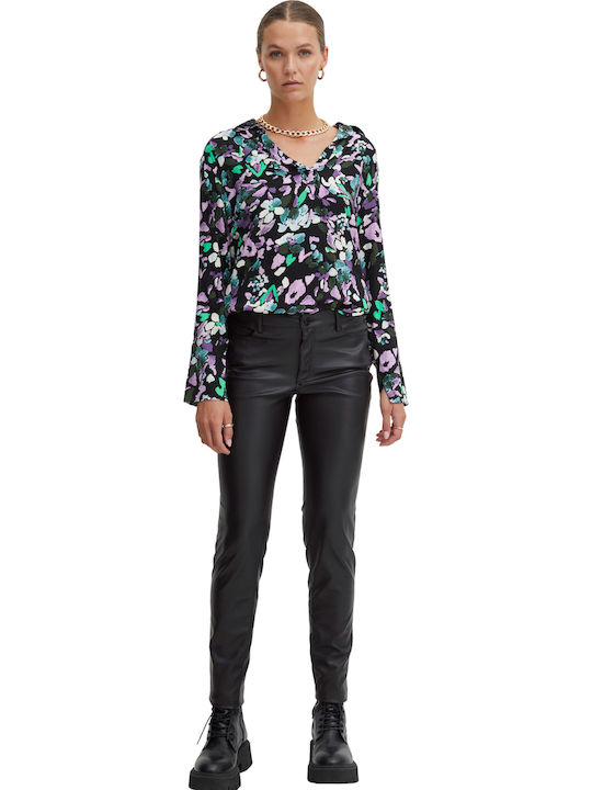 Women's Fabric Trousers Black